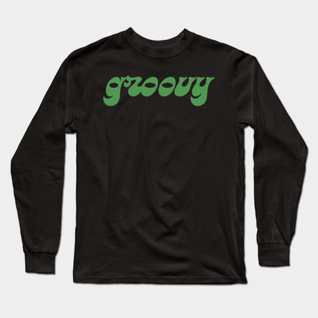 groovy font 2 Long Sleeve T-Shirt by mcmetz